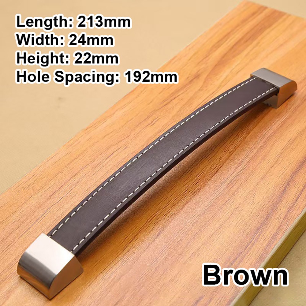 Furniture Hardware In China - 1 Adet Kahverengi Yumuşak Deri Deri