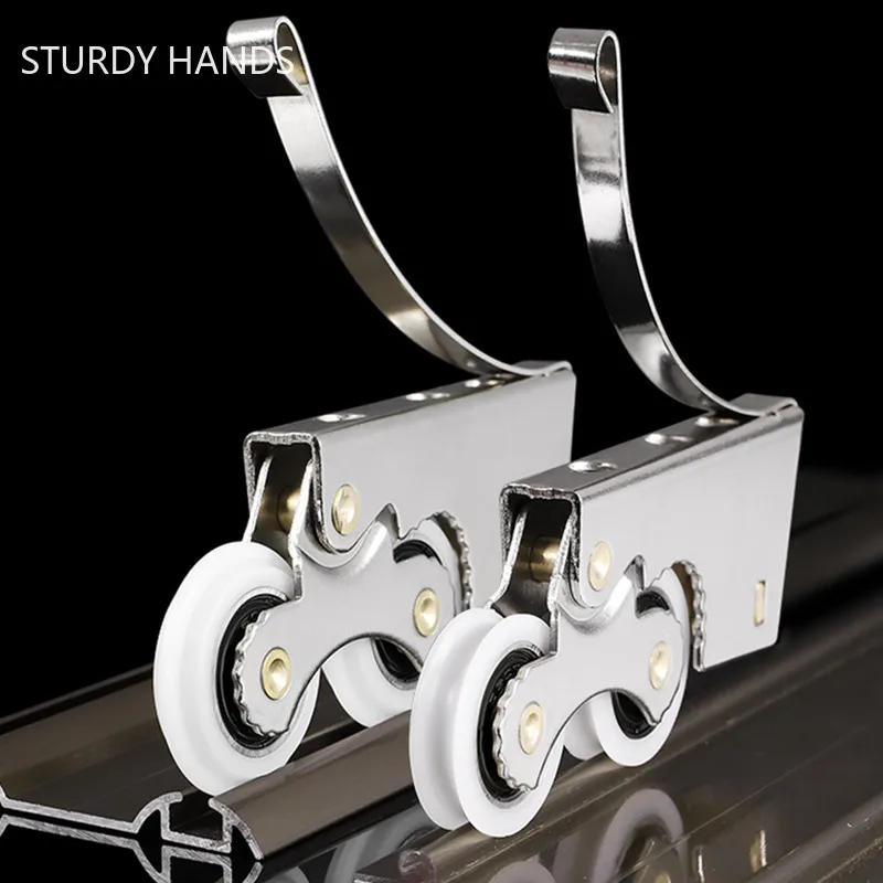 Furniture Hardware And Fittings - Dolap sürgülü kapı kasnak gizli tekerlek