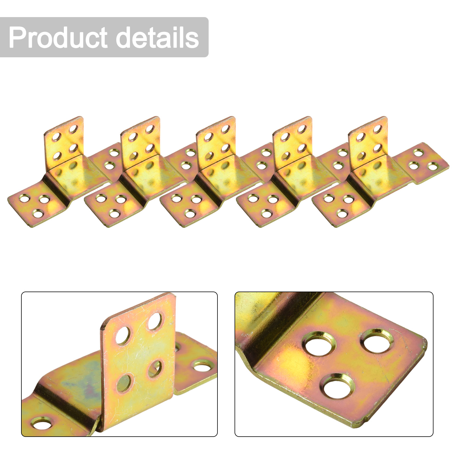 Furniture Hardware And Fittings - 5 Adet Metal Yatak Rayı Braketi