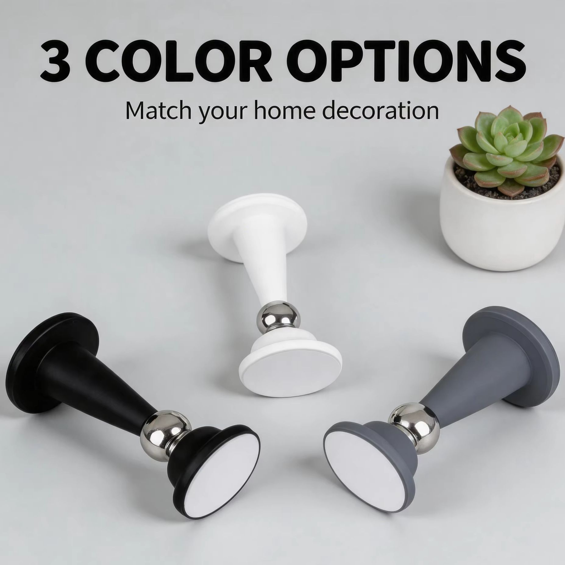 Furniture Hardware And Fittings - Silikon delmesiz kapı durdurucu/ev mobilyası kapı