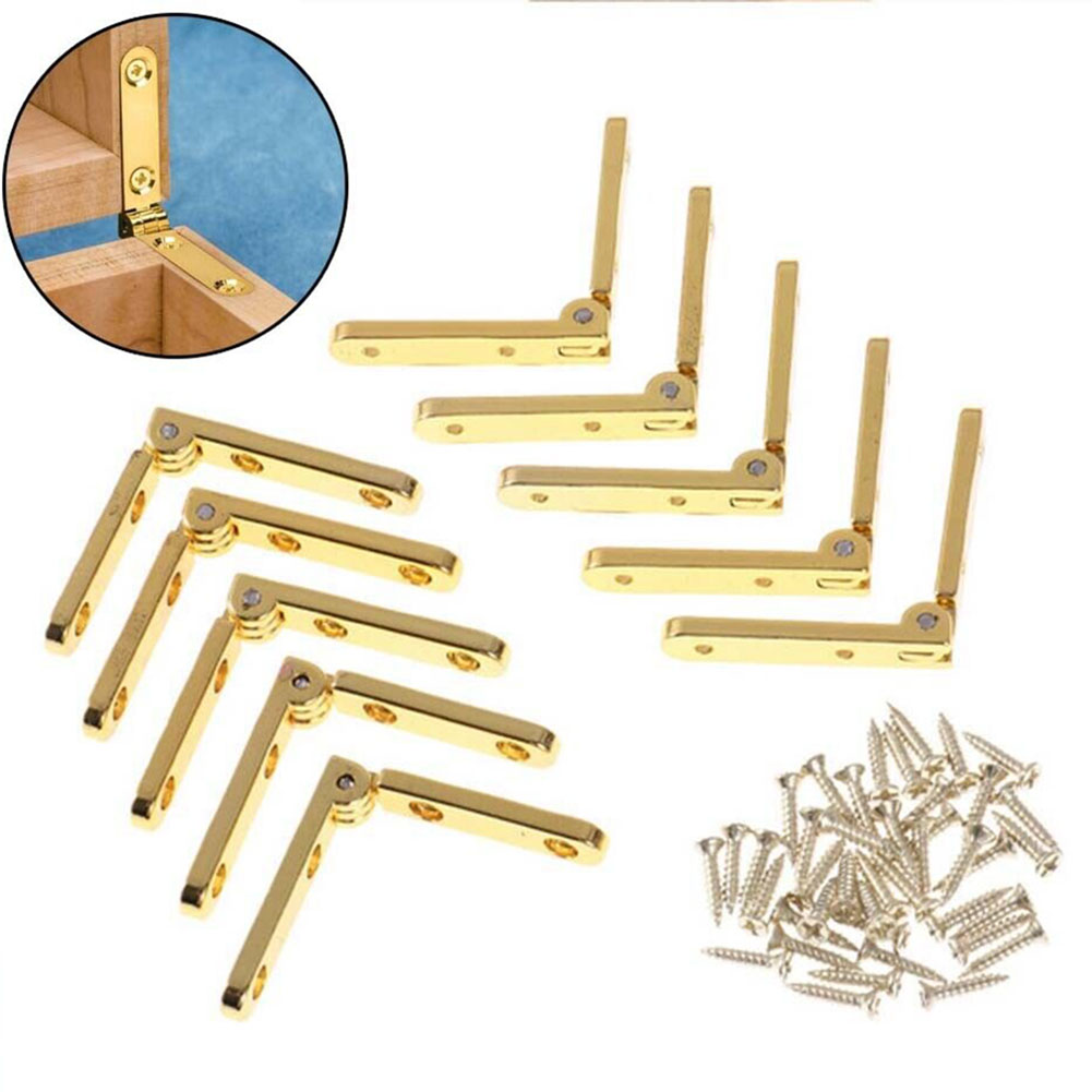 Furniture Hardware And Fittings - 10 adet ahşap kutu menteşe hediye