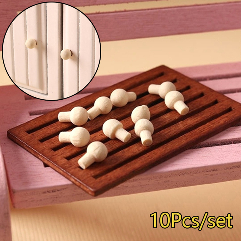 Furniture Hardware In China - 10 adet 1:12 Dollhouse minyatür kapı