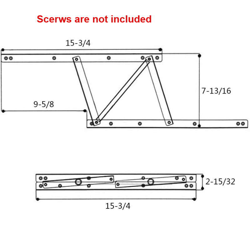 1 çift 38*16.5cm kaldırma meka - Furniture Hardware And Fittings incelemesi ve fiyatı